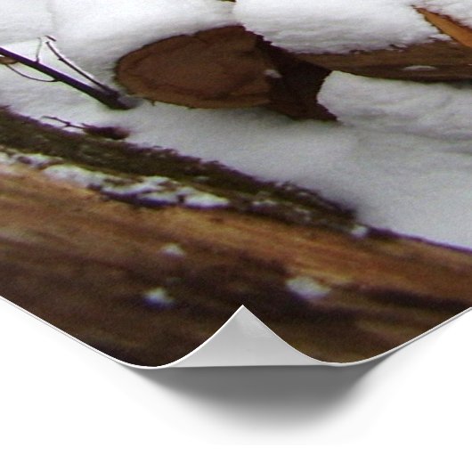 Log Pile in the Woods Poster (Hoek)