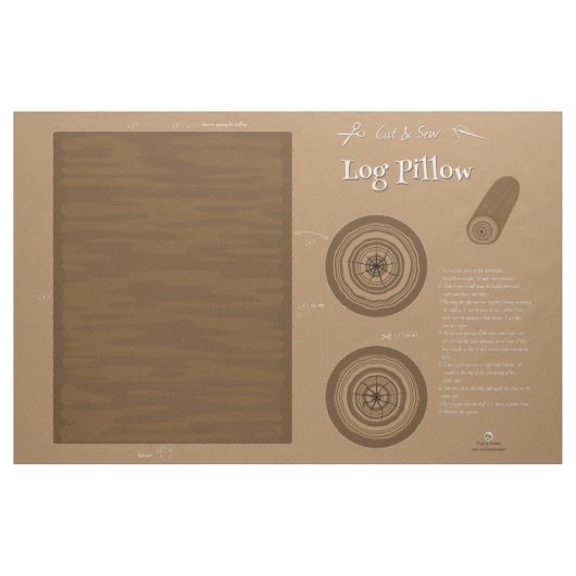 Log Pillow - Cut and Sew Stof (Yard (91,4 cm))