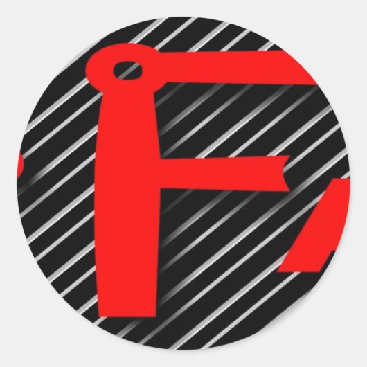 Log yzef ronde sticker (Voorkant)