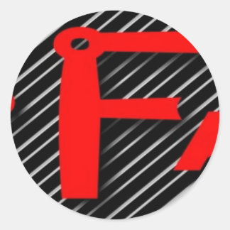Log yzef ronde sticker