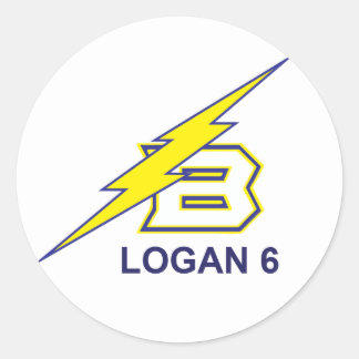 LOGAN 6 RONDE STICKER