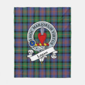 Logan Ancient Clan Badge Tartan Pset Fleece Deken (Voorkant)