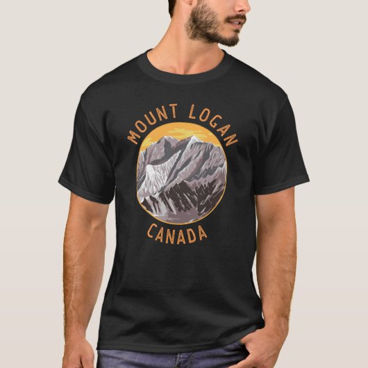 Logan Canada — drukvrije cirkel koppelen T-shirt (Voorkant)