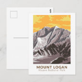 Logan Canada Travel Art opzetten Briefkaart (Voorkant / Achterkant)