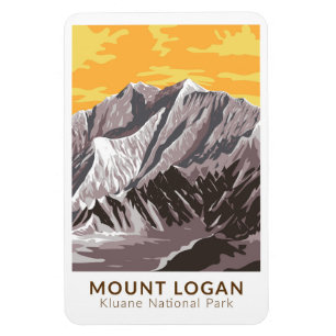 Logan Canada Travel Art  opzetten Magneet