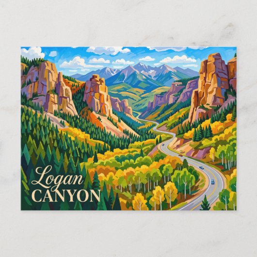 Logan Canyon VS Briefkaart (Voorkant)