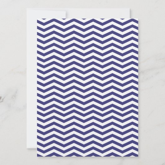 Logan Chevron | marinegrijs LINNEN PAPIER Kaart (Achterkant)
