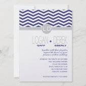 Logan Chevron | METALLIC ICE PAPIER voor marinegri Kaart (Voorkant)