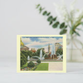 Logan Circle, Vintage van Philadelphia Briefkaart (Staand voorkant)