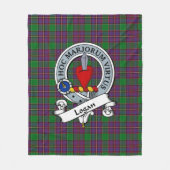 Logan Clan Badge Tartan Plaid Fleece Deken (Voorkant)