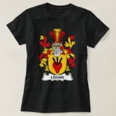 Logan Coat of Arms Family Crest T-shirt (Design voorkant)