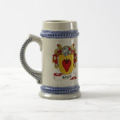 Logan Coat of Arms Stein - familiekust Bierpul (Links)