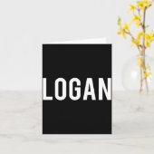 Logan - Cool New Funny Name Fan Gift Tee  Kaart (Gele Bloem)