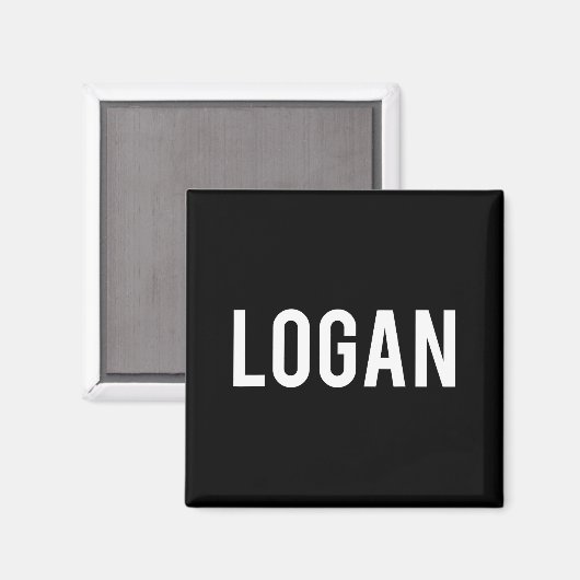 Logan - Cool New Funny Name Fan Gift Tee  Magneet (Voorkant / Achterkant)