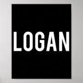 Logan - Cool New Funny Name Fan Gift Tee  Poster (Voorkant)