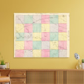 Logan County, Kansas Canvas Afdruk (Insitu (Woonkamer))