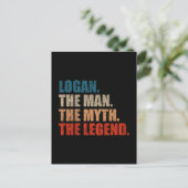 Logan De Man De Mythe De Legende Briefkaart (Staand voorkant)