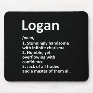 Logan Definitie Persoonlijke Naam Grappige Verjaar Muismat