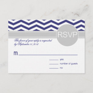 Logan en Derek RSVP   LINEN PAPIER voor de marine Kaartje