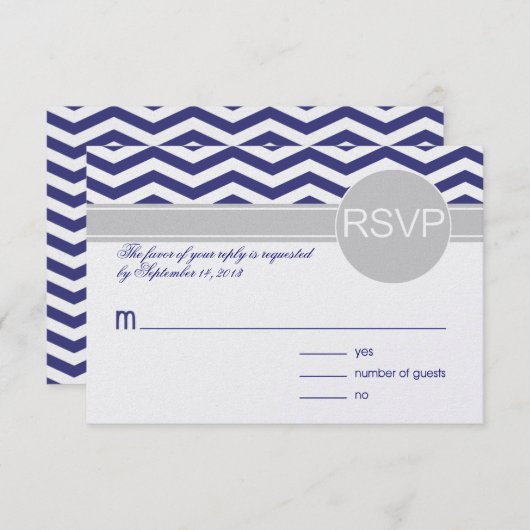 Logan en Derek RSVP | METALLIC ICE PAPIER voor mar (Voorkant / Achterkant)