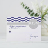 Logan en Derek RSVP | METALLIC ICE PAPIER voor mar (Staand voorkant)