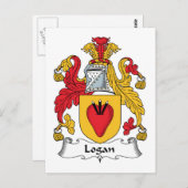 Logan Family Crest Briefkaart (Voorkant / Achterkant)