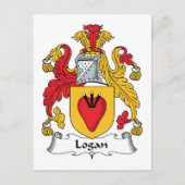 Logan Family Crest Briefkaart (Voorkant)