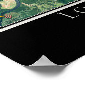 Logan Martin Lake Alabama Satellite Poster Map (Hoek)