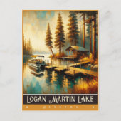 Logan Martin Lake, Alabama | schilderij Briefkaart (Voorkant)
