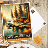 Logan Martin Lake, Alabama | schilderij Briefkaart