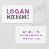 Logan Mechanic Visitekaartje (Voorkant / Achterkant)