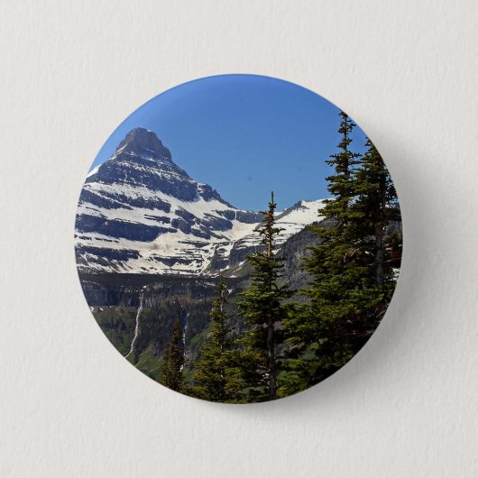 Logan-pas in Glacier National Park Ronde Button 5,7 Cm (Voorkant)