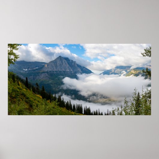 Logan Pass Glacier National Park Panorama Print (Voorkant)