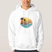 Logan Retro Sunset Naamontwerp Hoodie (Voorkant)