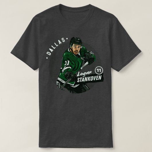 Logan Stankoven Dallas Stippen TShirt 1 (Design voorkant)