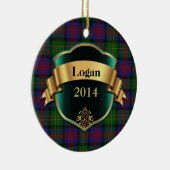 Logan Tartan Aangepaste versiering Keramisch Ornament (Rechts)
