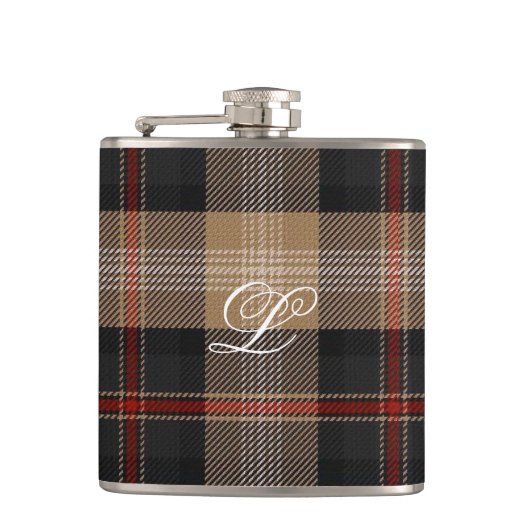 Logan Tartan Flask Heupfles (Voorkant)