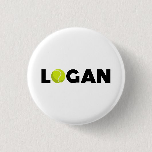 Logan Tennis Ronde Button 3,2 Cm (Voorkant)