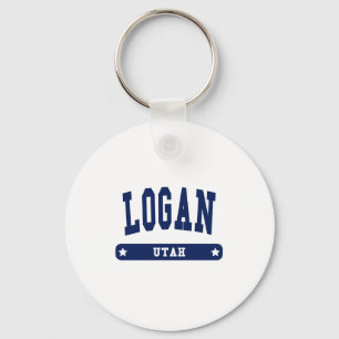 Logan Utah College Stijlhemden Sleutelhanger