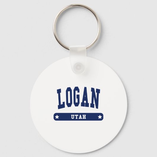 Logan Utah College Style-T-shirts Sleutelhanger (Voorkant)