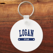 Logan Utah College Style-T-shirts Sleutelhanger (Voorkant)