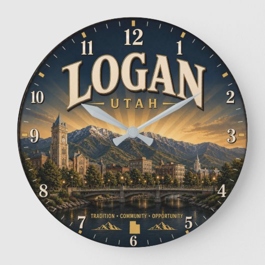 Logan Utah college town Grote Klok (Voorkant)