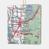 Logan Utah Keramisch Ornament (Links)