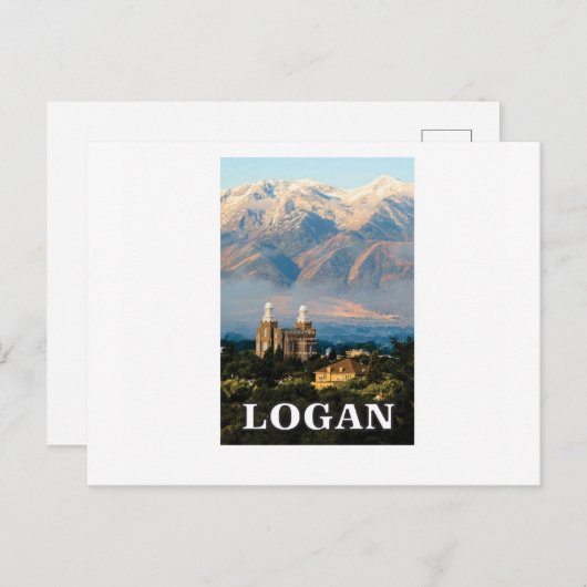 logan utah label briefkaart (Voorkant / Achterkant)