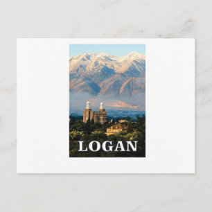 logan utah label briefkaart