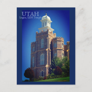 Logan, Utah LDS Tempel Briefkaart