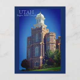 Logan, Utah LDS Tempel Briefkaart