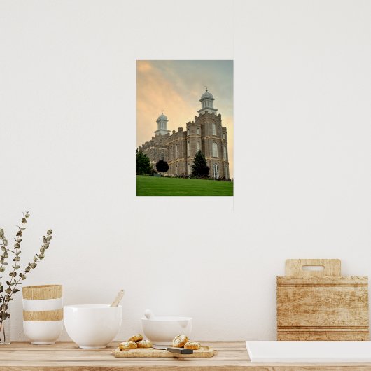 Logan Utah, LDS Temple Poster (Keuken)