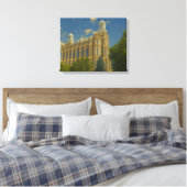 Logan Utah Temple Painting™ LDS Muurschildering Ca Canvas Afdruk (Insitu (Slaapkamer))
