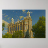 Logan Utah Temple Painting™ LDS Wall Art Poster (Voorkant)
